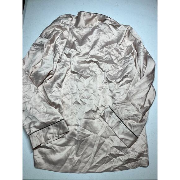 Victoria Secret Button Down Satin Long Sleeve Sleep Shirt NWT L - Picture 6 of 6